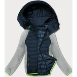 J.STYLE Tmavě modro-šedá lehká dámská sportovní bunda (8M913-215