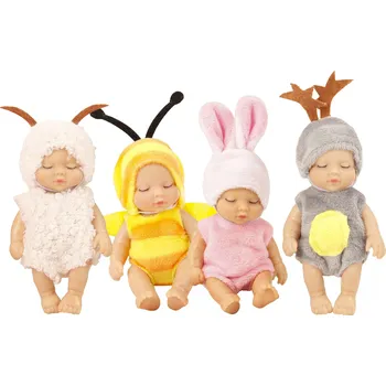 Panenka Miminko v oblečku s motivy zvířátek 12 cm