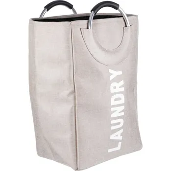 Koš na prádlo Laundry 33x55 cm, krémová látka
