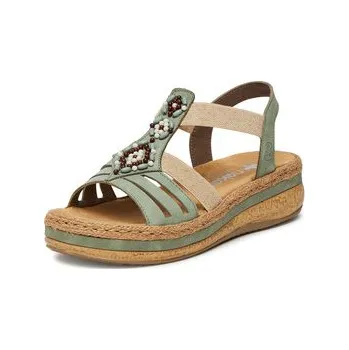 Dámské sandále Sandály Rieker V0920-52 Zelená 37