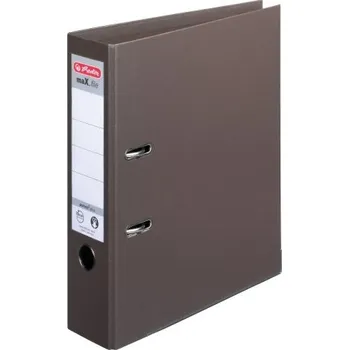 Pořadač PP A4/8cm pákový Herlitz maX.file protect plus - hnědý