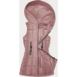Růžová dámská vesta s kapucí SWest (B8225-83)