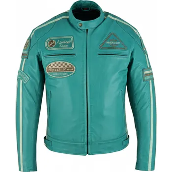 Pánská casual bunda Pánská Kožená Bunda Signal LTD Brixton Modrá Velikost: XL