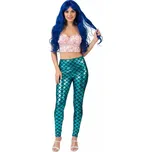 Dámský kostým Mořská panna - modré legíny