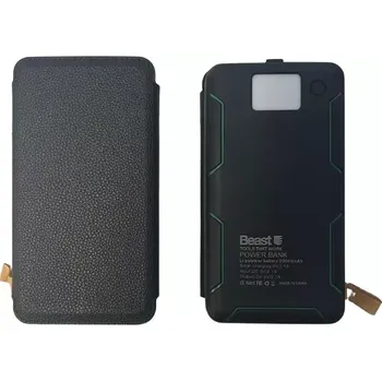 Powerbanka Solární powerbanka se 4 panely Beast 812971 - 20 000 mAh - Li-Polymer - zelená