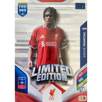 Fotbalová karta FIFA 365 Adrenalyn XL 2026 Limited Edition - Jeremie Frimpong (Liverpool)