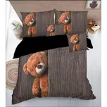 3D povlečení - Plyšoví medvídci - hnědá