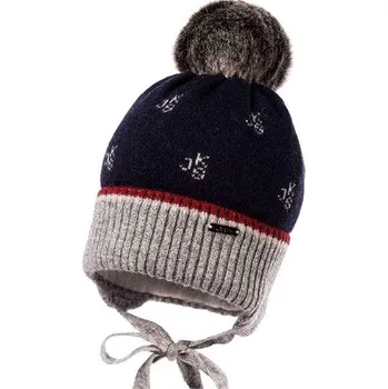 Kojenecké oblečení Jamiks dětská čepice Tonsi tmavě modrá - 44 cm