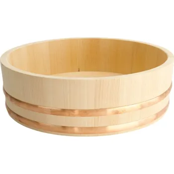 Tokyo Design Studio Dřevěná mísa na přípravu Sushi rýže Hangiri 30cm