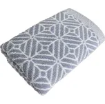 Osuška Design Raute 67x140 cm, grafitově šedá, grafický vzor
