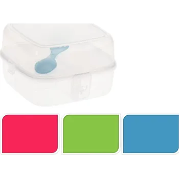 Dóza na potraviny Dóza na potraviny 4 přihrádky + vidlička/lžička