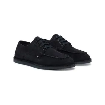 Pánské polobotky Polobotky Tommy Hilfiger Stitchdown Suede Derby FM0FM05841 Tmavomodrá 44