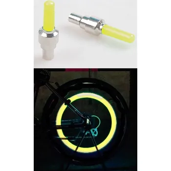 Altima LED svítící ventilek na kolo - žlutá 2 ks