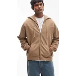 Levis Lowell Western french terry full zip hoodie in beige