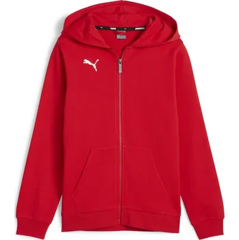 Chlapecká mikina Dětská mikina PUMA TEAMGOAL CASUALS HOODED JKT 658596-01 PUMA RED/PUMA WHITE 164