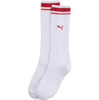 Ponožky PUMA UNISEX HERITAGE LONG CR 947219-01 WHITE / FLAME ORANGE 39-42