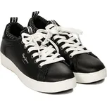 Pepe Jeans dámské černé kožené tenisky Roxy