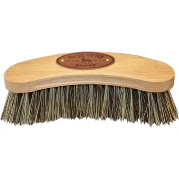 Čištění pro koně BORSTIQ Kartáč na tělo Banane Borstiq, wood