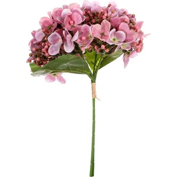 umělá květina Umělá kytice Hortenzie, růžová