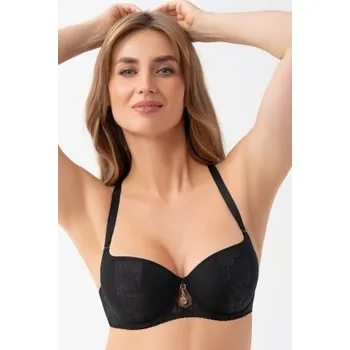 Podprsenka Vyztužená podprsenka Gorsenia Erato - balconette Černá 65G