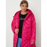 Sinsay - Prošívaný kabát s nastavitelnou kapucí - fuchsiová