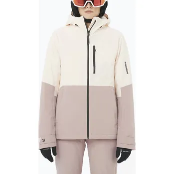 Dámská lyžařská bunda Salomon Highland whisper white/etherea