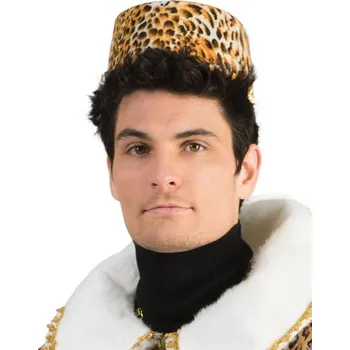 Karnevalový doplněk Klobouk africký král leopard