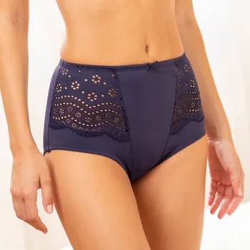 Kalhotky Sada 2 kalhotek maxi z mikrovlákna Osilio, s vysokým pasem nám.modrá 42/44