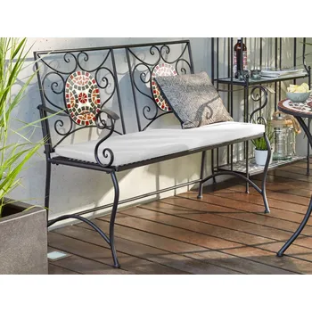 Zahradní lavice Zahradní lavice Mosaic, černá/červená