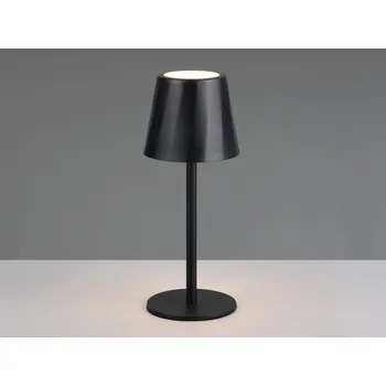 Lampička Nabíjecí LED stolní lampa Diaz, černá