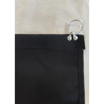 Sprchový závěs Závěs z termoizolační látky Černé se závěsnými oky