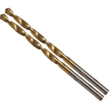 Vrták BGS Technic BGS 2040-3 Spirálový vrták HSS-G 3,0 mm s válcovou stopkou, TiN. 2 ks