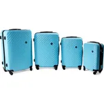 Rogal Světle tyrkysová sada 4 pevných plastových kufrů Waves -