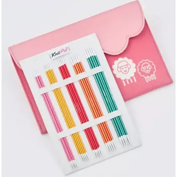 Nástroj na niť a příze KnitPro Zing Starter set ponožkových jehlic 15cm (KnitPro Zing Starter Double Pointed Needle Set 15cm)