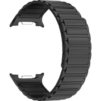 Řemínek na hodinky Silikonový magnetický řemínek pro Samsung Galaxy Watch 8 - Černý