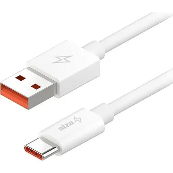 Datový kabel AlzaPower Core USB-A to USB-C Xiaomi Mi Turbo Charge 6A 120W 2m bílý