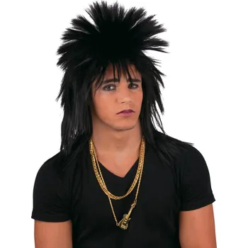 Karnevalová paruka Paruka retro punk černá