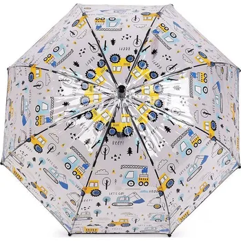Deštník Stoklasa Chlapecký průhledný vystřelovací deštník auta Černá