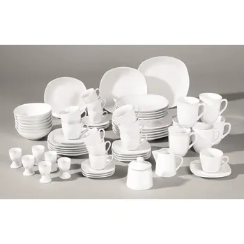 Talíř Jídelní servis (62 dílů) Atrium, bílý