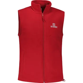 Pánská móda Pánská fleecová vesta ALTISPORT ALM006518 VÍNOVÁ M