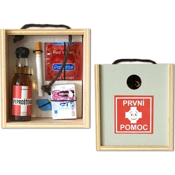 Rám na obraz První pomoc - dřevěná krabička záchrany