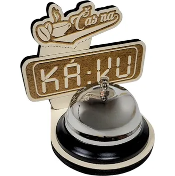 Žertovný předmět Stolní zvonek Čas na kávu