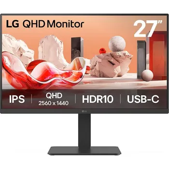 Monitor LG LG/27BA65QB/27''/IPS/QHD/100Hz/5ms/Černá/2R 27BA65QB-B.AEU
