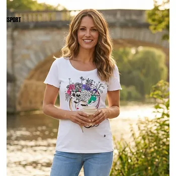 Dámské tričko Dámské triko KIXMI SINDY BÍLÁ L