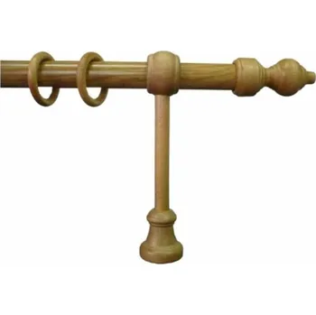 Garnýž URBÁNEK Garnýž Baroko KOV průměr 28 mm světlý dub - 120 cm