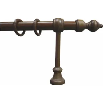 Garnýž URBÁNEK Garnýž Baroko KOV průměr 28 mm ořech - 300 cm