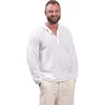 Košile Classic Nepál / ETNO KURTA s kapucí bílá 5XL