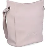 Kabelka ze syntetické kůže crossbody Carmelo růžová 4278 LI