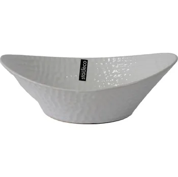 Dekorativní mísa 10 cm, bílá lesklá