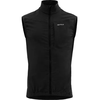 Cyklistická vesta Pánská cyklistická merino vesta DEVOLD Kløvstien Merino Mtb Vest Man, Caviar - XL